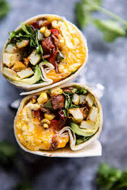 Guacamole Eggs and Bacon Wrap
